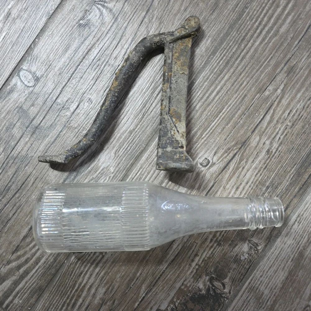 1900s Curtice Brothers Glass Bottle Late 1800s Architecture Iron Bracket Fence